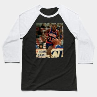 Isiah Thomas in Detroit Pistons Baseball T-Shirt